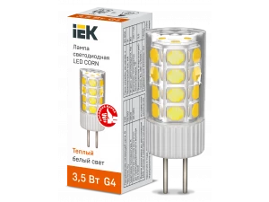 Лампа LED CORN капсула 3,5Вт 230В 3000К керамика G4 ИЭК