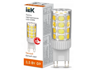Лампа LED CORN капсула 3,5Вт 230В 3000К керамика G9 ИЭК