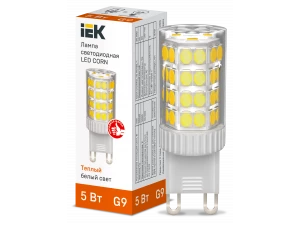 Лампа LED CORN капсула 5Вт 230В 3000К керамика G9 ИЭК