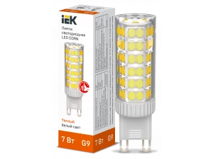 Лампа LED CORN капсула 7Вт 230В 3000К керамика G9 ИЭК