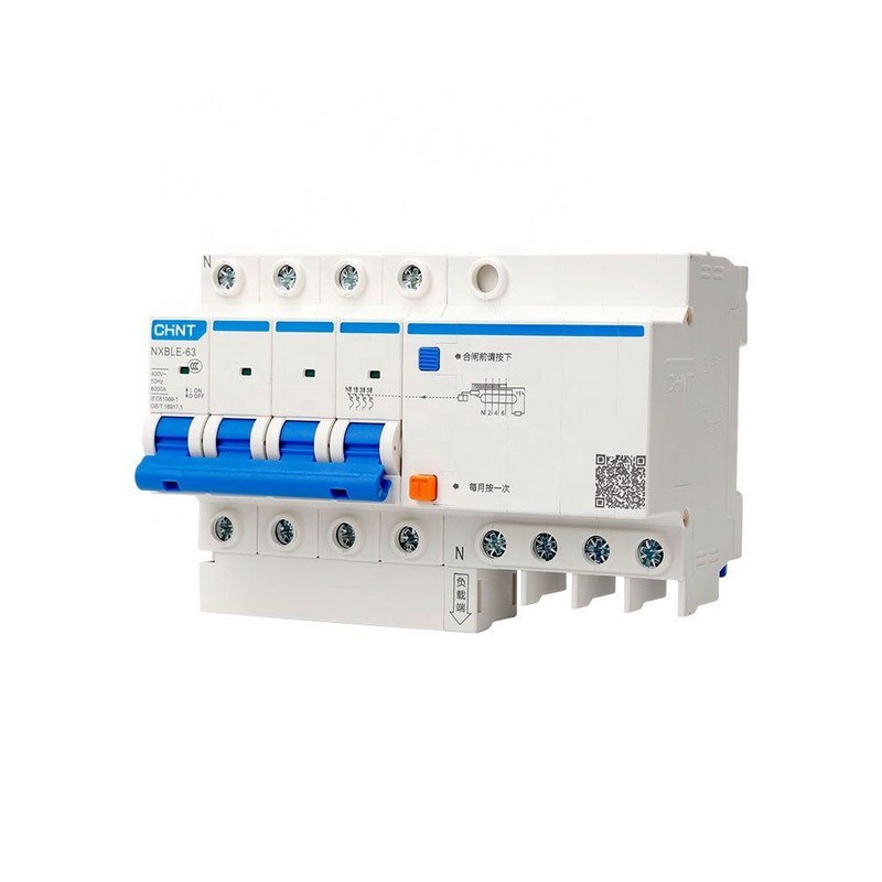 Дифференциальный автомат NXBLE-63 4P С40 30mA тип AС, 6kA (CHINT) 982161