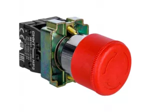 Кнопка управления Грибок ф40мм (2) с фиксации NP2-BS545 без подсвет красн 1Н3+1НО IP40(CHINT) 574863