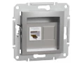 Розетка компьютерная 5е RJ45, алюминий /EPH4300161/