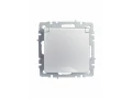 BRITE Розетка 1-местная с заземлением со шторками и крышкой 16А IP20 РСбш10-3-БрА алюминий ИЭК