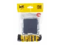 BRITE Розетка 1-местная с заземлением со шторками и крышкой 16А IP20 РСбш10-3-БрМ маренго ИЭК
