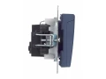 BRITE Розетка 1-местная с заземлением со шторками и крышкой 16А IP20 РСбш10-3-БрМ маренго ИЭК