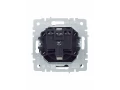 BRITE Розетка 1-местная с заземлением со шторками и крышкой 16А IP20 РСбш10-3-БрМ маренго ИЭК