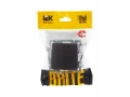 BRITE Розетка 1местная с заземлением со шторками и крышкой 16А IP20 РСбш10-3-БрТБ темная бронза ИЭК