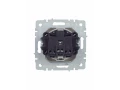 BRITE Розетка 1-местная с заземлением со шторками и крышкой 16А IP44 РСбш10-3-44-БрА алюминий ИЭК