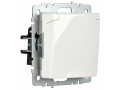 BRITE Розетка 1-местная с заземлением со шторками и крышкой 16А IP44 РСбш10-3-44-БрБ белый ИЭК