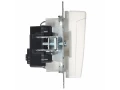 BRITE Розетка 1-местная с заземлением со шторками и крышкой 16А IP44 РСбш10-3-44-БрБ белый ИЭК