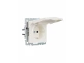 BRITE Розетка 1-местная с заземлением со шторками и крышкой 16А IP44 РСбш10-3-44-БрЖ жемчуг ИЭК