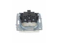 BRITE Розетка 1-местная с заземлением со шторками и крышкой 16А IP44 РСбш10-3-44-БрЖ жемчуг ИЭК