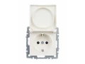 BRITE Розетка 1-местная с заземлением со шторками и крышкой 16А IP44 РСбш10-3-44-БрЖ жемчуг ИЭК