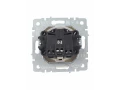 BRITE Розетка 1-местная с заземлением с защитными шторками и крышкой 16А IP44 РСбш10-3-44-БрКр бежевый ИЭК