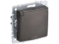 BRITE Розетка 1-местная с заземлением с защитными шторками и крышкой 16А IP44 РСбш10-3-44-БрТБ темная бронза ИЭК