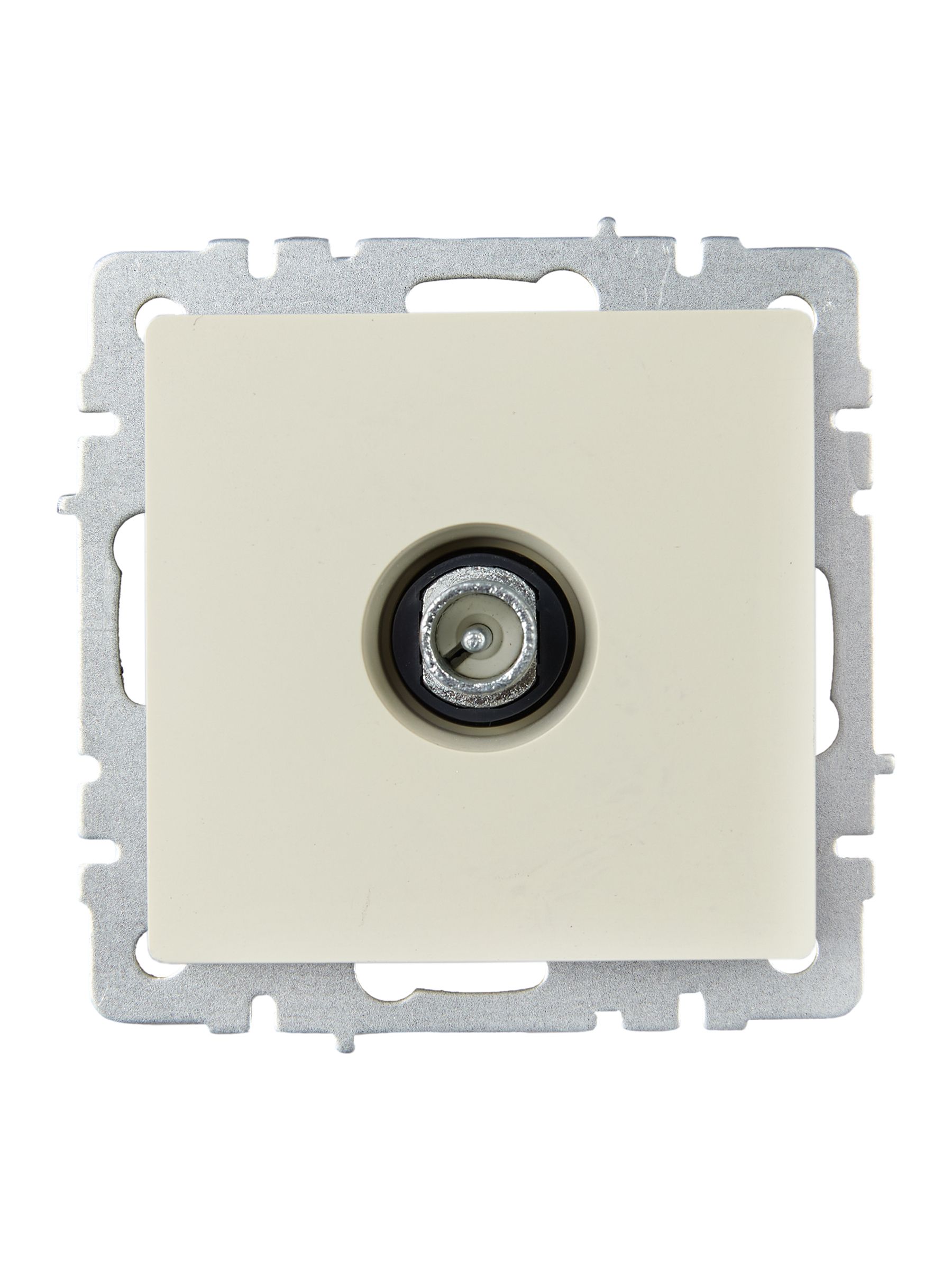 BRITE Розетка TV проходная РТВ10-0-БрКр бежевый ИЭК