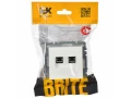 Розетка 2-местная RJ11+RJ45 кат.5E РК/Т12-БрБ белый BRITE ИЭК
