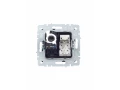 BRITE Розетка двойная RJ11+RJ45 кат.5E РК/Т12-БрТБ темная бронза ИЭК