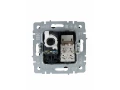 Розетка двойная RJ11+RJ45 кат.5E РК/Т12-БрШ шампань BRITE ИЭК