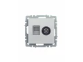 Розетка 2-местная TV+RJ45 кат.5E РТВ/РК12-БрА алюминий BRITE ИЭК