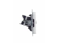 Розетка 2-местная TV+RJ45 кат.5E РТВ/РК12-БрА алюминий BRITE ИЭК