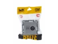 Розетка 2-местная TV+RJ45 кат.5E РТВ/РК12-БрА алюминий BRITE ИЭК