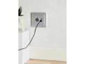 Розетка 2-местная TV+RJ45 кат.5E РТВ/РК12-БрА алюминий BRITE ИЭК