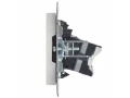 Розетка двойная TV+RJ45 кат.5E РТВ/РК12-БрКр белый BRITE ИЭК