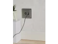 Розетка 2-местная TV+RJ45 кат.5E РТВ/РК12-БрС сталь BRITE ИЭК