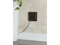 Розетка 2-местная TV+RJ45 кат.5E РТВ/РК12-БрТБ темная бронза BRITE ИЭК