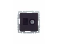 Розетка двойная TV+RJ45 кат.5E РТВ/РК12-БрЧ черный BRITE ИЭК