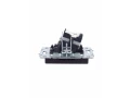 Розетка двойная TV+RJ45 кат.5E РТВ/РК12-БрЧ черный BRITE ИЭК