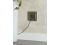Розетка 2-местная TV+RJ45 кат.5E РТВ/РК12-БрШ шампань BRITE ИЭК