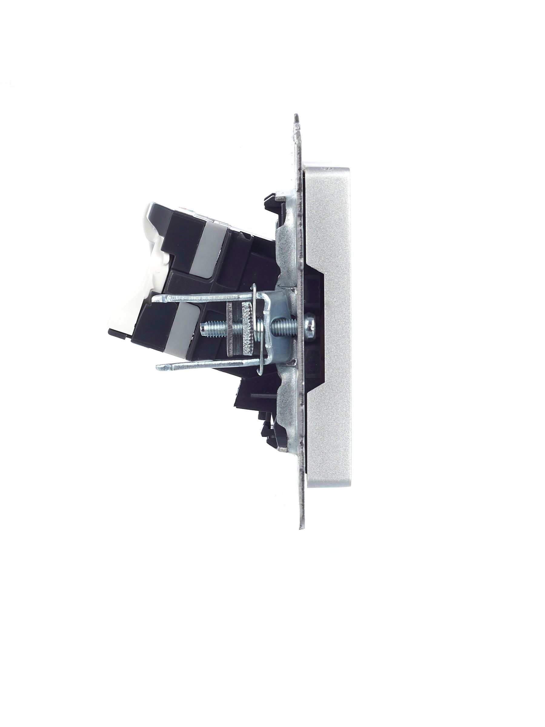 Розетка компьютерная RJ45 кат.5E РК10-БрА алюминий BRITE ИЭК