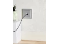 Розетка компьютерная RJ45 кат.5E РК10-БрА алюминий BRITE ИЭК