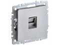 Розетка компьютерная RJ45 кат.5E РК10-БрА алюминий BRITE ИЭК