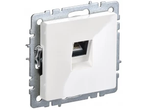 BRITE Розетка компьютерная RJ45 кат.5E РК10-БрБ белый ИЭК