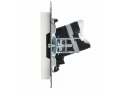 Розетка компьютерная RJ45 кат.5E РК10-БрБ белый BRITE ИЭК