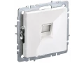 Розетка компьютерная RJ45 кат.5E РК10-БрБ белый BRITE ИЭК