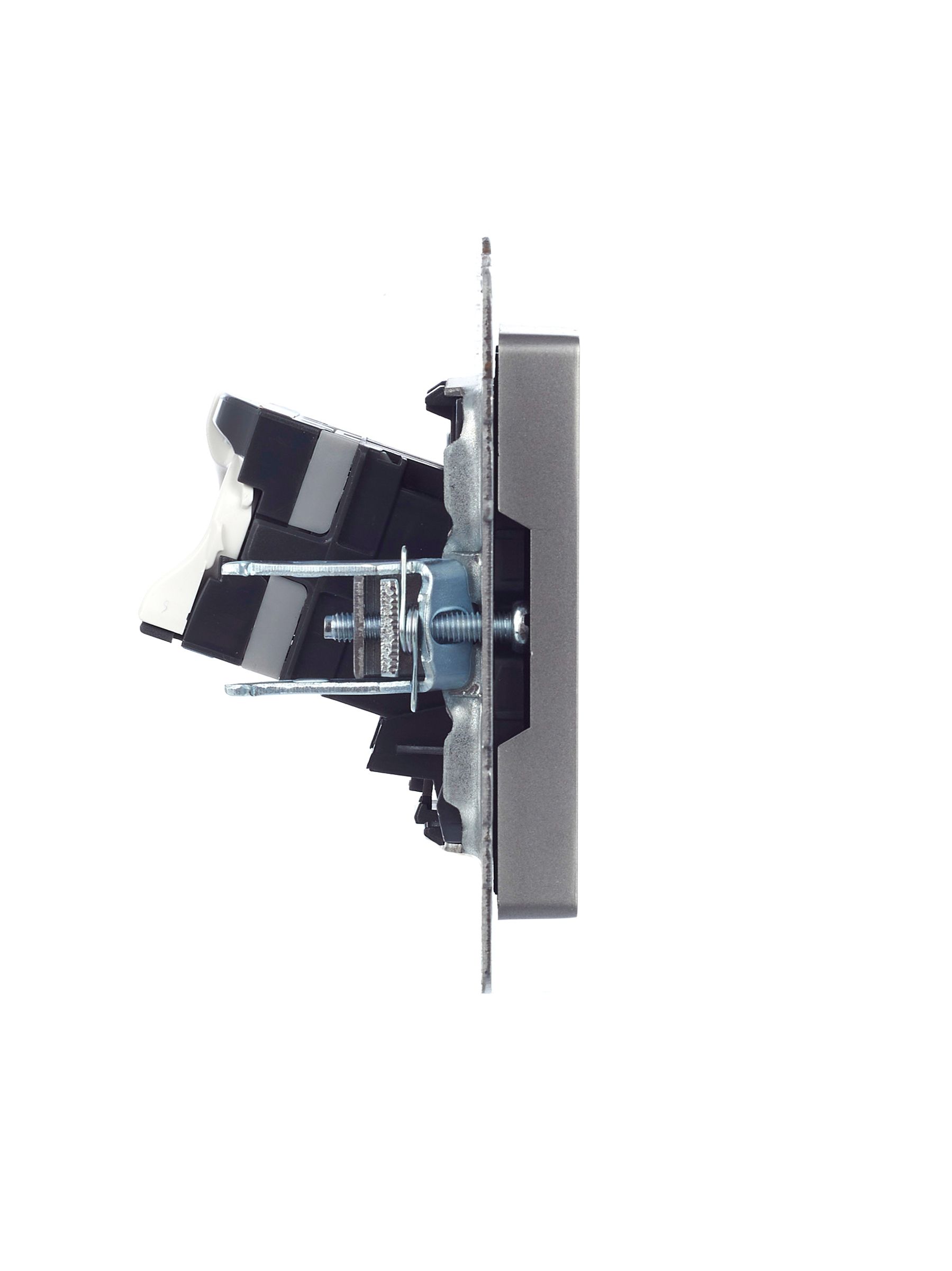 Розетка компьютерная RJ45 кат.5E РК10-БрС сталь BRITE ИЭК