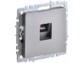 Розетка компьютерная RJ45 кат.5E РК10-БрС сталь BRITE ИЭК