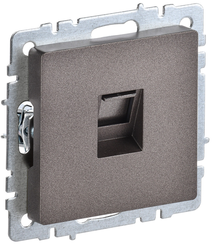 Розетка компьютерная RJ45 кат.5E РК10-БрТБ темная бронза BRITE ИЭК