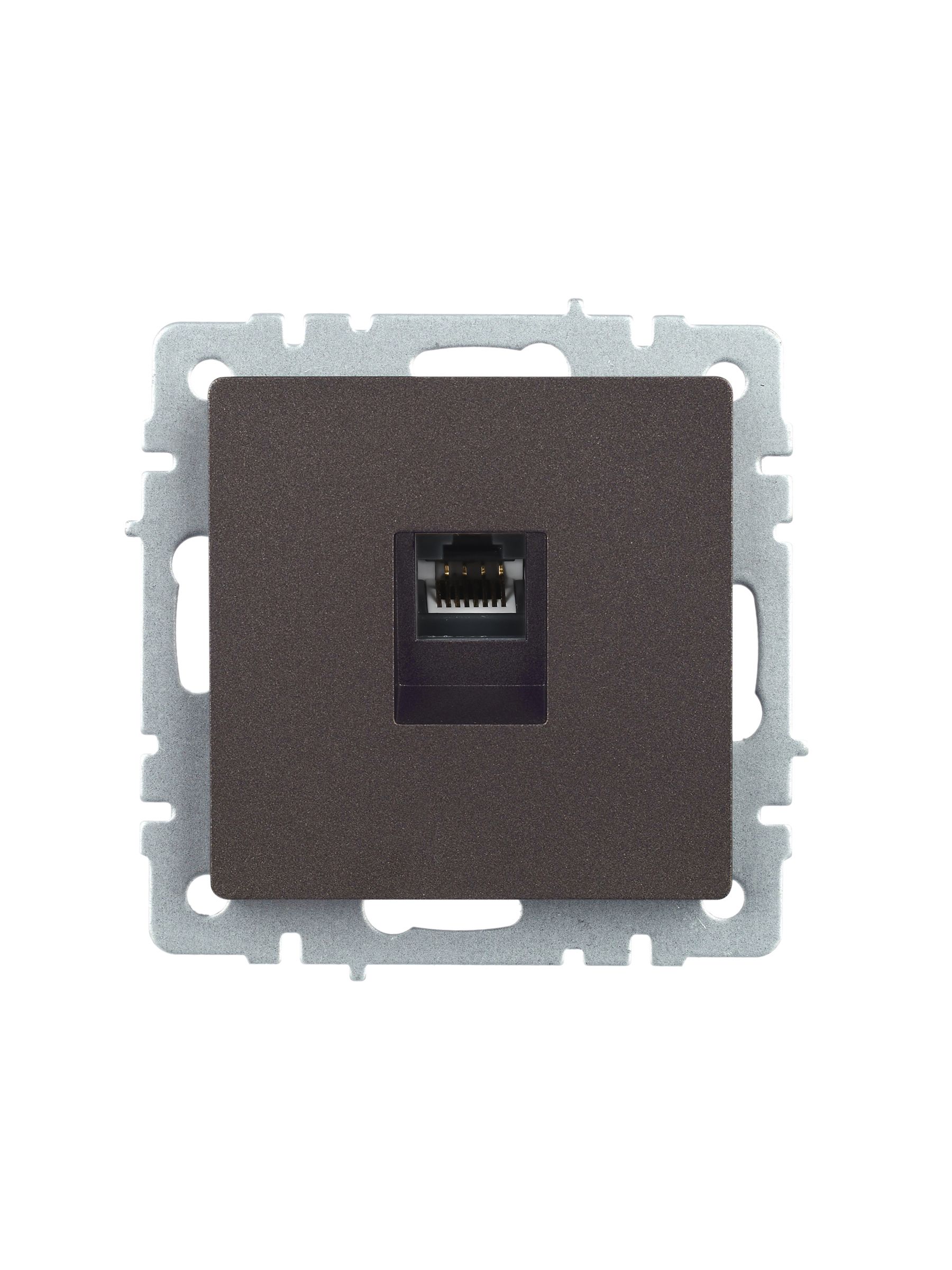 Розетка компьютерная RJ45 кат.5E РК10-БрТБ темная бронза BRITE ИЭК