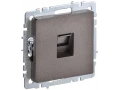 Розетка компьютерная RJ45 кат.5E РК10-БрТБ темная бронза BRITE ИЭК