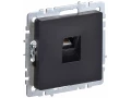 Розетка компьютерная RJ45 кат.5E РК10-БрЧ черный BRITE ИЭК