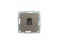 Розетка компьютерная RJ45 кат.5E РК10-БрШ шампань BRITE ИЭК