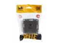 Розетка компьютерная RJ45 кат.5E РК10-БрШ шампань BRITE ИЭК