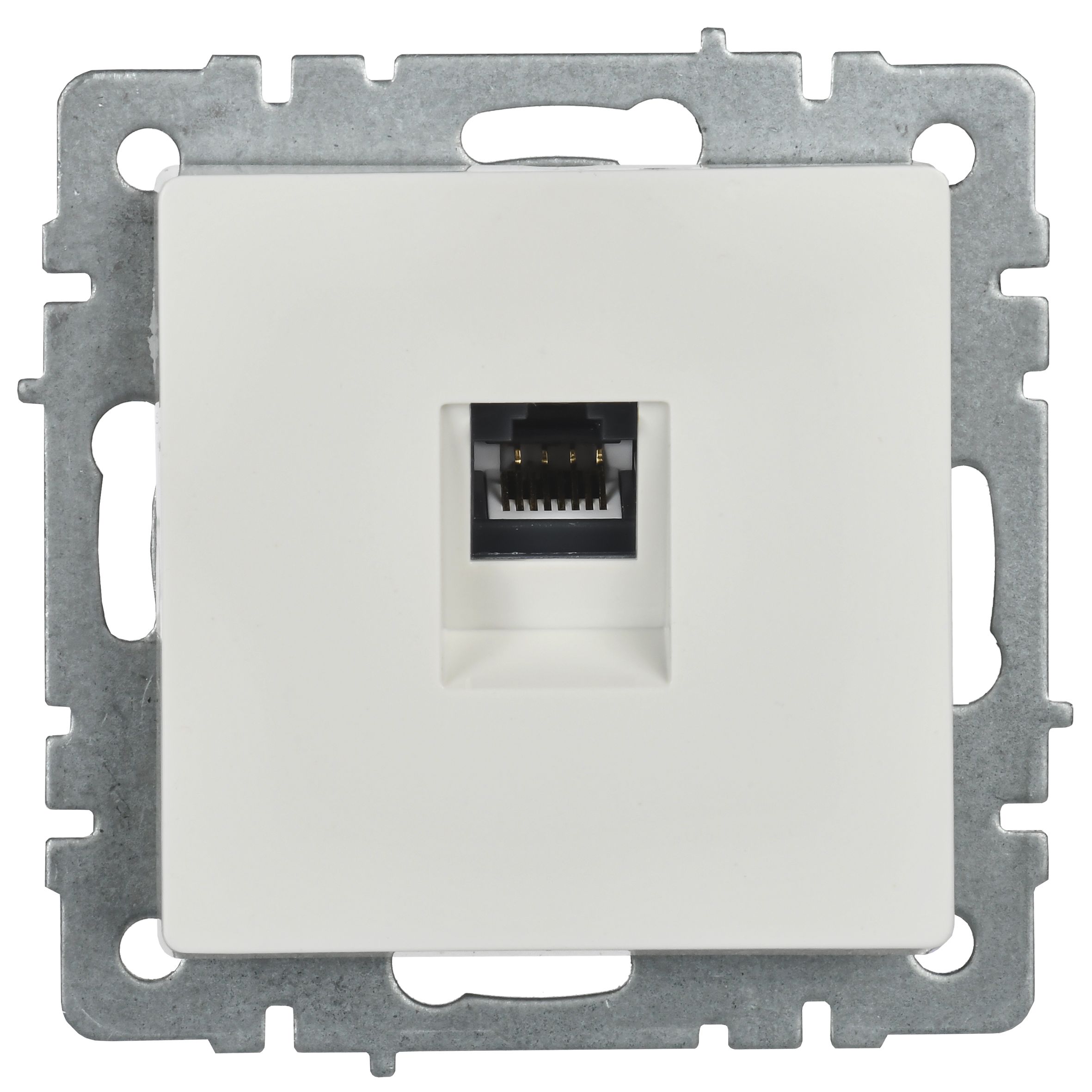 Розетка компьютерная RJ45 кат.6 РК11-БрБ белый BRITE ИЭК