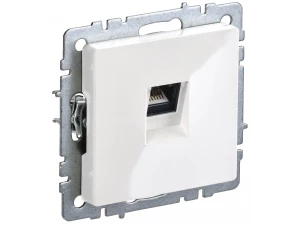 BRITE Розетка компьютерная RJ45 кат.6 РК11-БрБ белый ИЭК